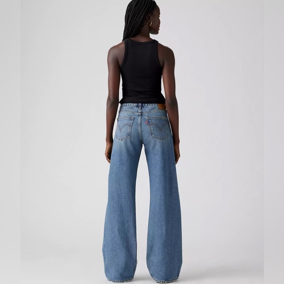 Levi’s Low Loose Jeans Rescued City Medium Wash 26x32 NWT - Picture 3 of 7